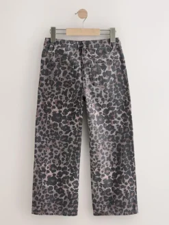 Discount Next Wide Leg Jeans (3-16yrs) Chocolate Leopard