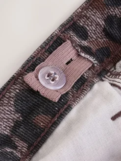 Discount Next Wide Leg Jeans (3-16yrs) Chocolate Leopard