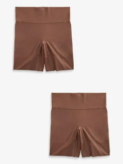 Clearance Next Seamless Smoothing Anti-Chafe Shorts 2 Pack Chocolate Nude