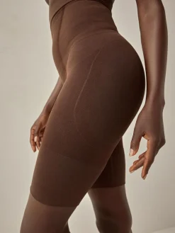 Discount Next Thigh Smoother Short Seamless Firm Tummy Control Shaping Briefs Chocolate Nude