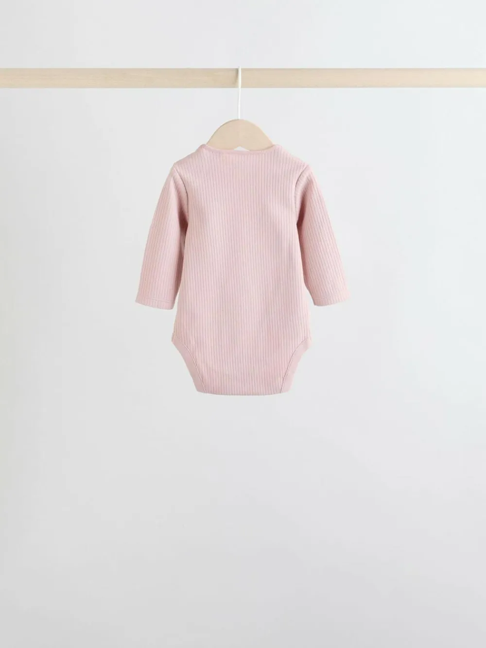 Next Chocolate Pink Long Sleeve Baby Bodysuits 5 Pack^ Newborn Clothing|Baby Girls