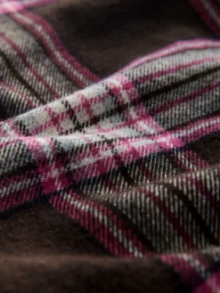 Next Chocolate/Pink Check Mini Skirt^Women Skirts