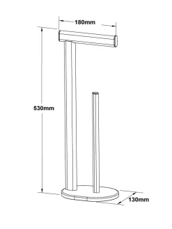 Next Chrome Oslo Toilet Roll Holder^ Bathroom Accessories