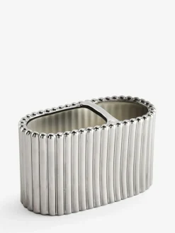 Next Chrome Rib Toothbrush Tidy