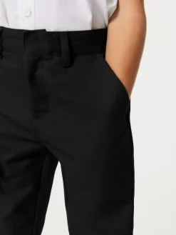 Clarks Black Fastened School Trousers with Stretch^BOY Tznius Pants