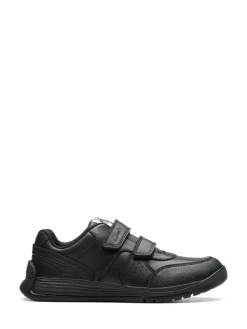 Best Clarks Black Multi Fit Kids Cica Star Orb Trainers
