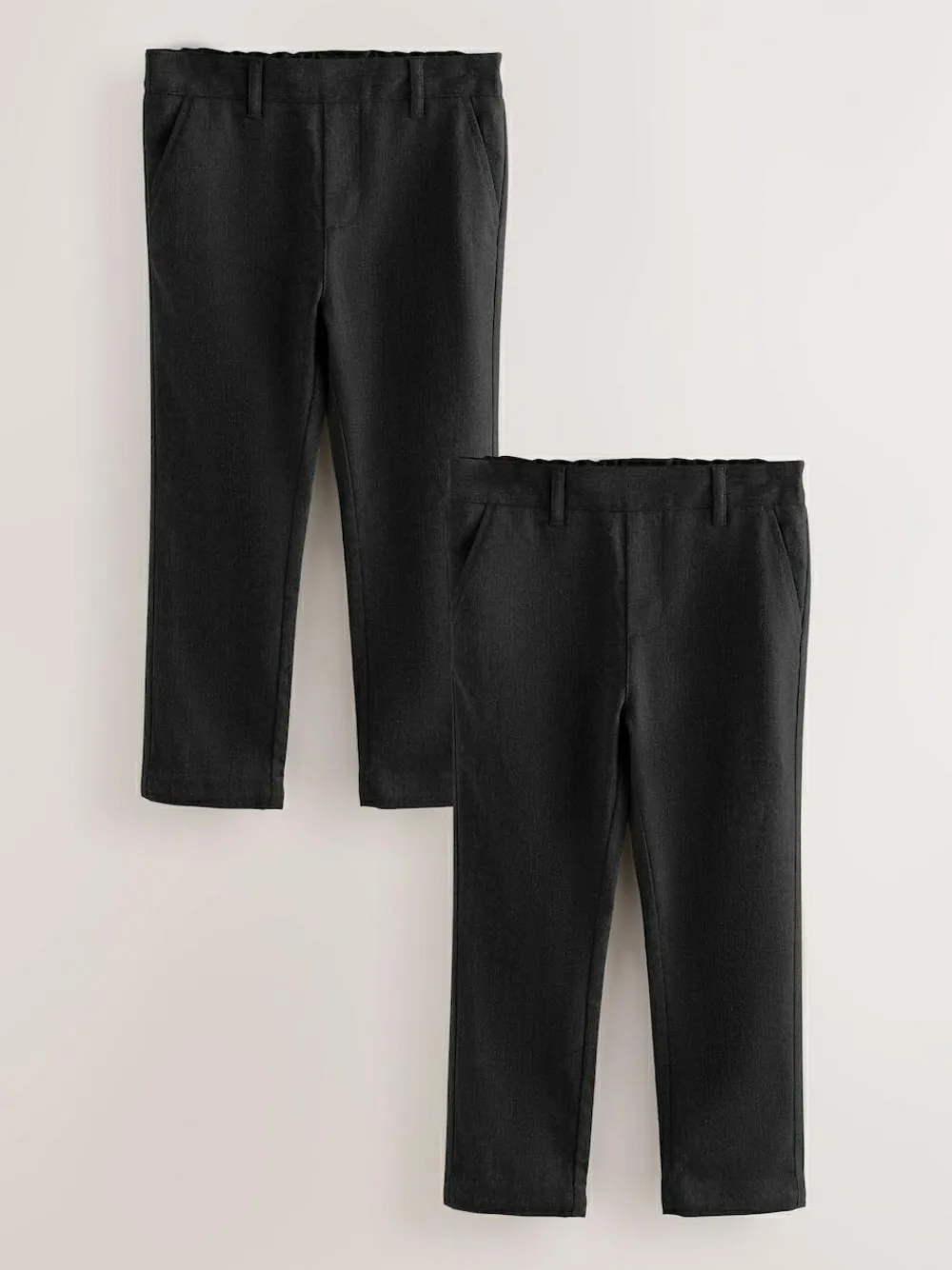 Online Clarks Pull On Regular Fit Trousers 2 Pack Black