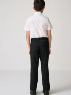 Clarks Black Slim Fit Boys Fastening School Trousers^BOY Tznius Pants