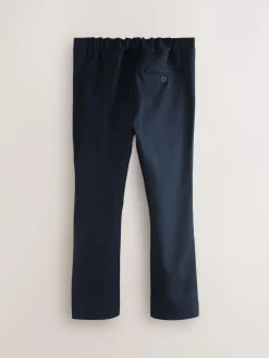 Discount Clarks Navy Slim Fit Boys Fastening School Trousers