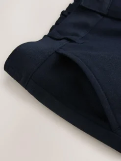 Discount Clarks Navy Slim Fit Boys Fastening School Trousers