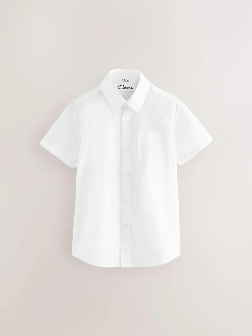Clarks White Short Sleeve School Shirts 5 Pack^BOY Shirts