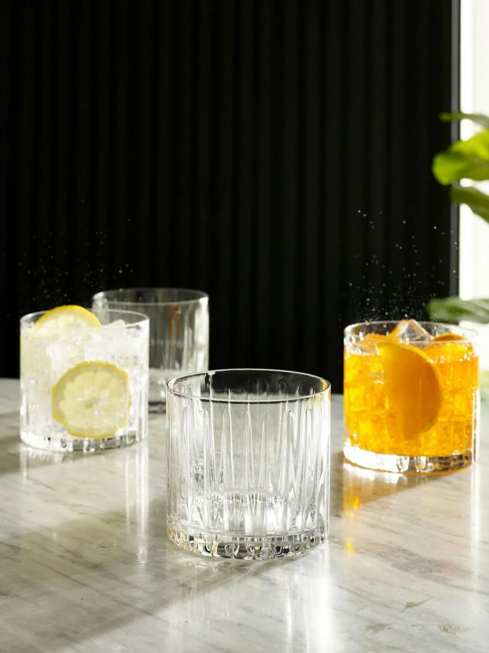 Next Clear Collins Set of 4 Short Tumbler Glasses^ Glassware
