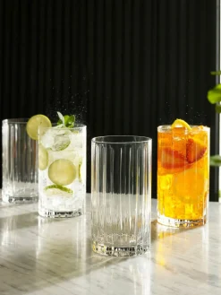 Next Clear Collins Set of 4 Tall Tumbler Glasses^ Glassware