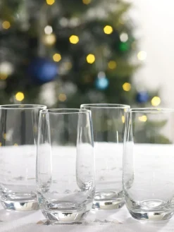 Best Next Clear Nova Tumbler Glasses Set of 4 Tall Tumbler Glasses