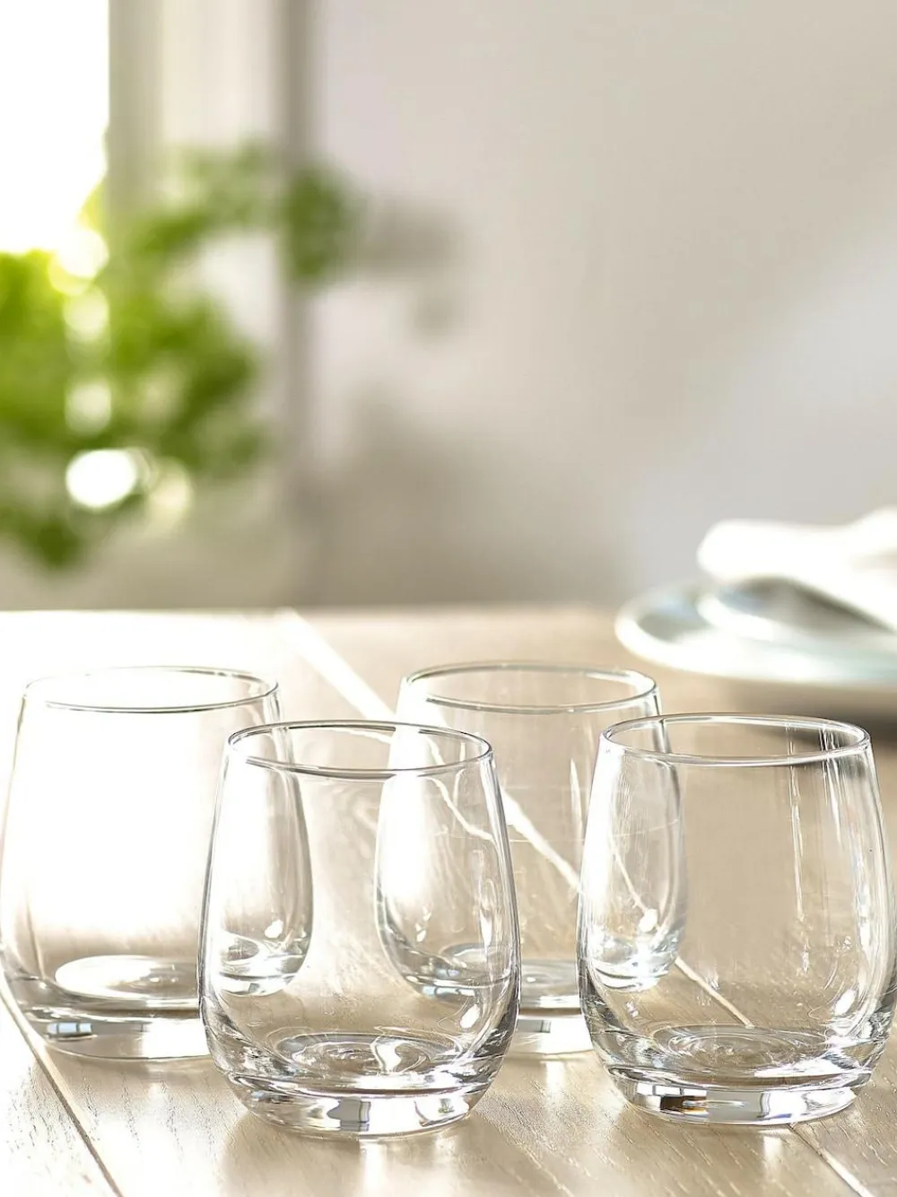 Next Clear Nova Tumbler Glasses Set of 4 Short Tumbler Glasses^ Glassware
