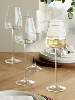 Next Clear Tapered Set of 4 White Wine Glasses^ Glassware