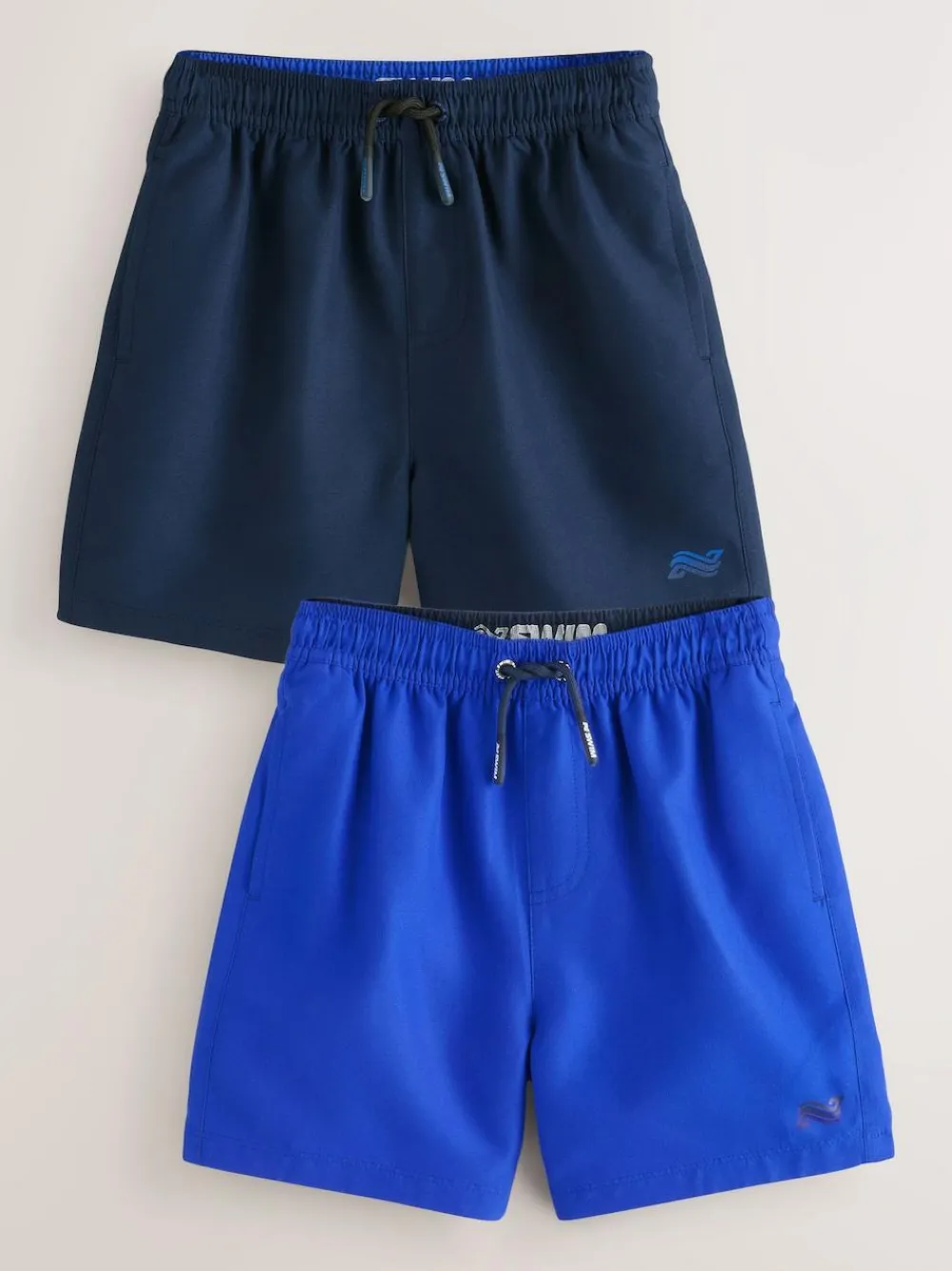 Next Swim Shorts 2 Pack (1.5-16yrs) Cobalt Blue and Navy
