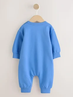 Clearance Next Cobalt Blue Baby Sweat Romper (0mths-3yrs)