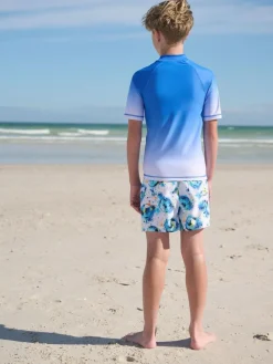 Discount Next Cobalt Blue Football Short Sleeve Rash Vest (1.5-16yrs)