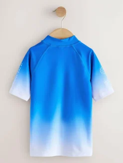 Discount Next Cobalt Blue Football Short Sleeve Rash Vest (1.5-16yrs)