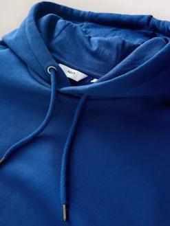 Next Cobalt Blue Regular Fit Heavyweight Cotton Rich Jersey Hoodie^ Sweatshirts & Hoodies|Sweatshirts & Hoodies