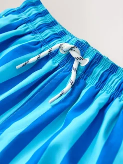 Discount Next Stripe Swim Shorts (3-16yrs) Cobalt Blue