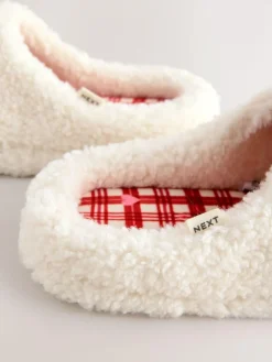 Next Coffee Mule Borg Slippers^Women All Night & Lounge