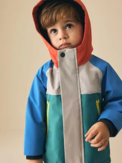Next Waterproof Fleece Lined Anorak (3mths-7yrs)^BOY Coats, Jackets & Pramsuits|Coats, Jackets & Pramsuits