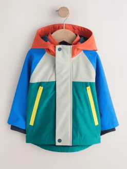 Next Waterproof Fleece Lined Anorak (3mths-7yrs)^BOY Coats, Jackets & Pramsuits|Coats, Jackets & Pramsuits