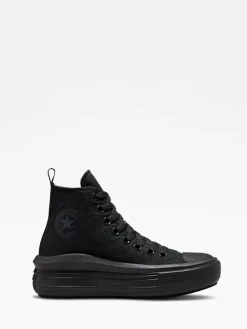 Best Converse Youth Chuck Taylor Move Trainers Black Chrome