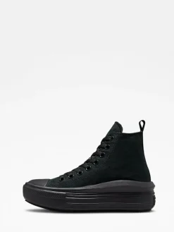 Best Converse Youth Chuck Taylor Move Trainers Black Chrome