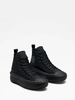 Best Converse Youth Chuck Taylor Move Trainers Black Chrome