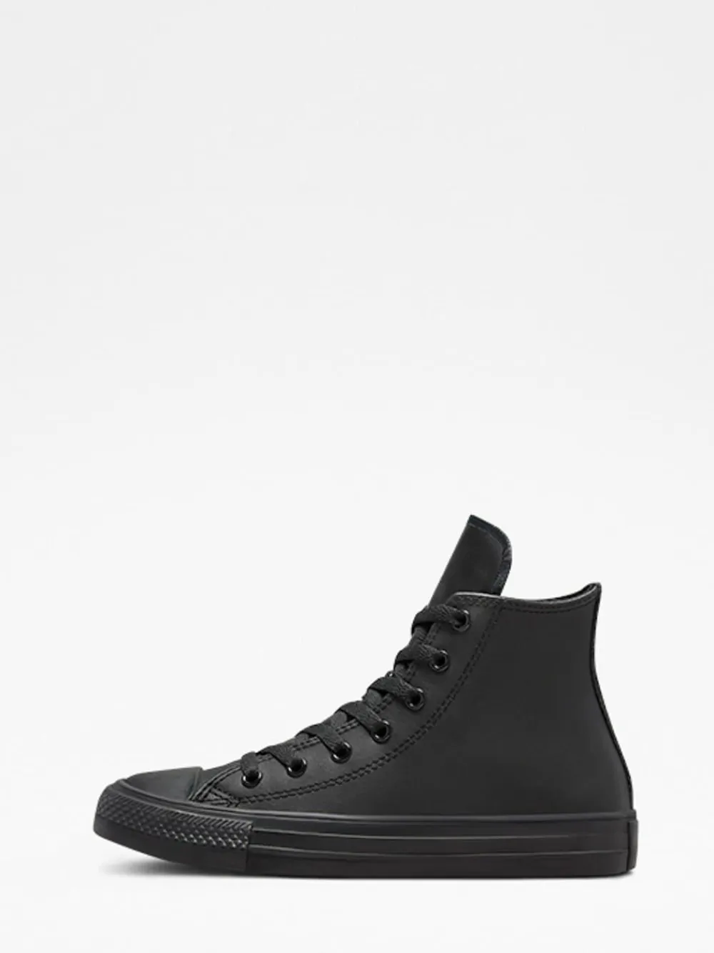 Converse Black Leather High Top Youth Trainers^BOY School Shoes|Boys Shoes