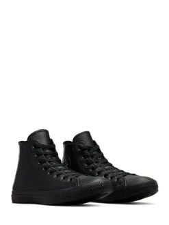 Best Converse Black Leather High Top Trainers