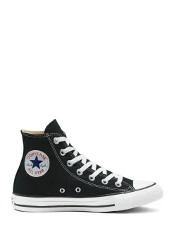 New Converse Black/White Wide Fit Chuck Taylor All Star High Trainers