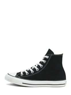 New Converse Black/White Wide Fit Chuck Taylor All Star High Trainers