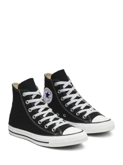 New Converse Black/White Wide Fit Chuck Taylor All Star High Trainers