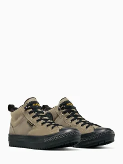 Hot Converse Chuck Taylor All Star Malden Street Mid Top Trainers Grey