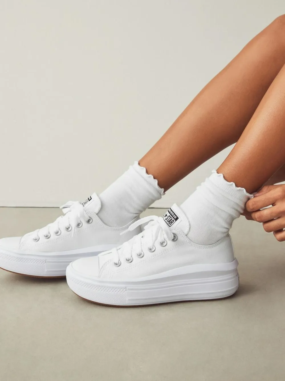 Converse All Star Move Chuck Ox Platform Trainers^Women Sneakers