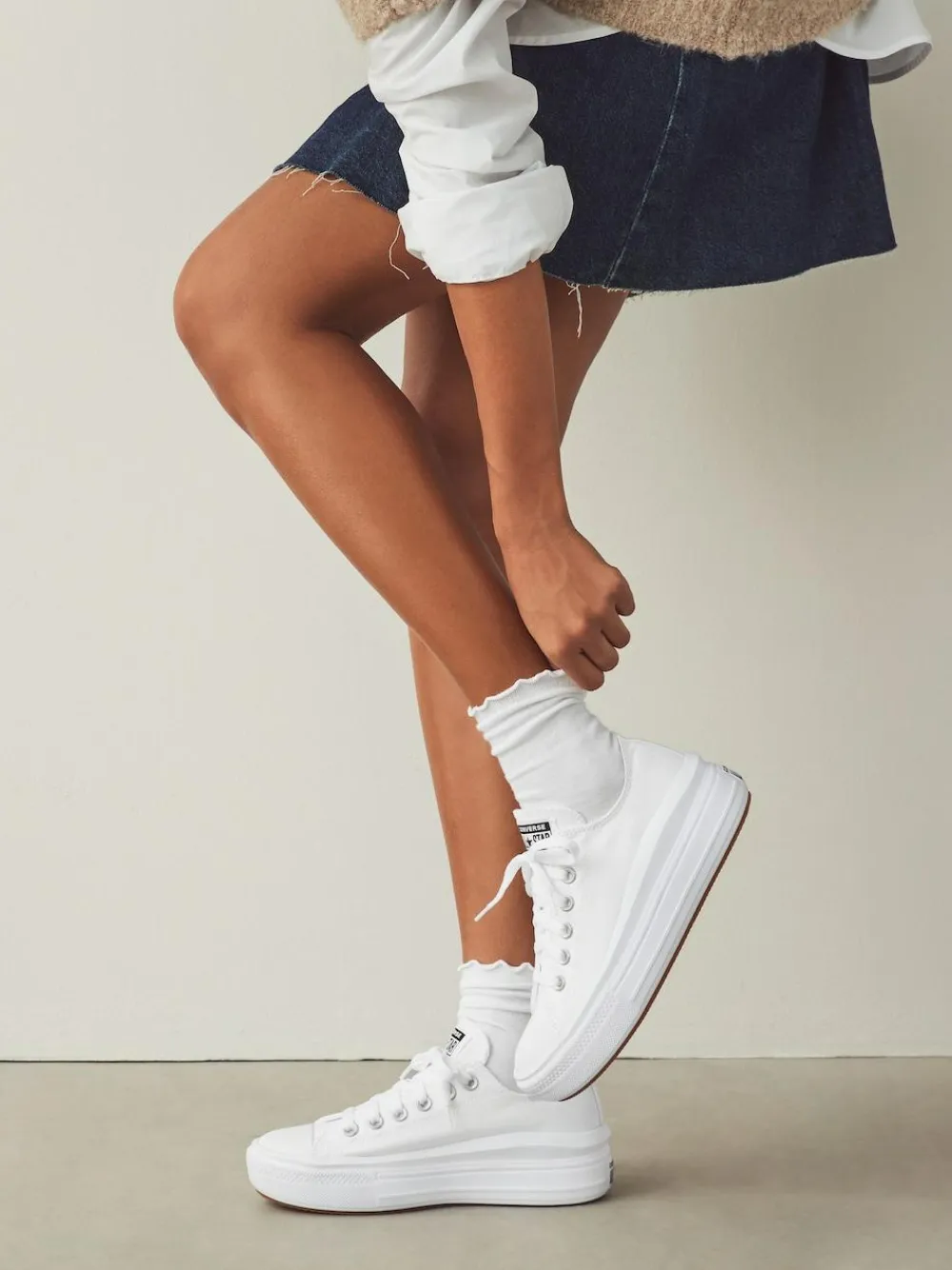Converse All Star Move Chuck Ox Platform Trainers^Women Sneakers