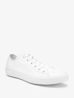Converse White Chuck Taylor All Stars Leather Ox Trainers^Women Sneakers