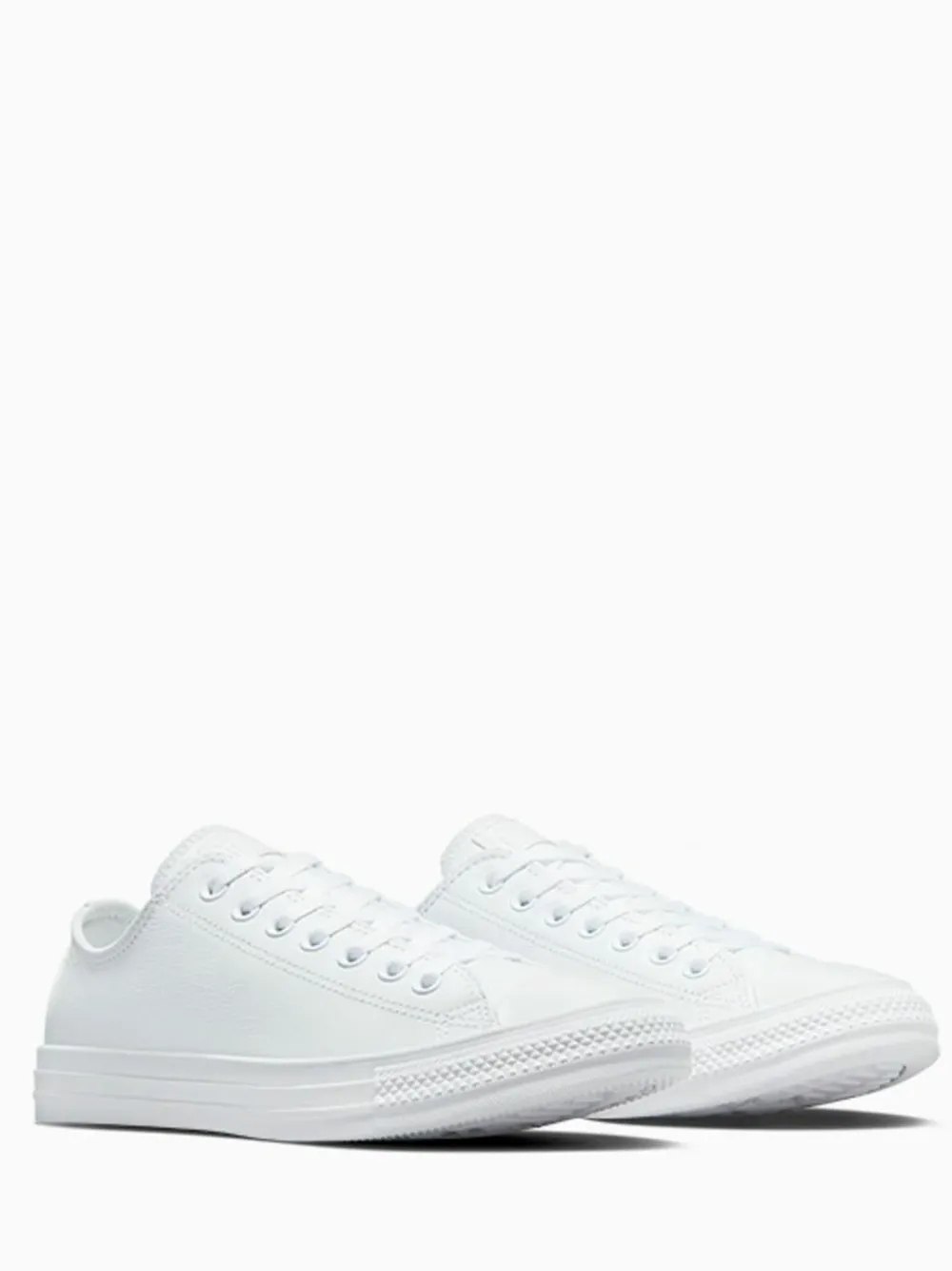 Converse White Chuck Taylor All Stars Leather Ox Trainers^Women Sneakers