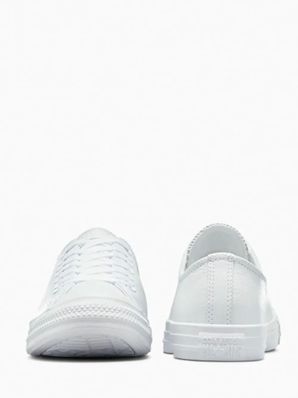 Converse White Chuck Taylor All Stars Leather Ox Trainers^Women Sneakers