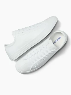 Converse White Chuck Taylor All Stars Leather Ox Trainers^Women Sneakers