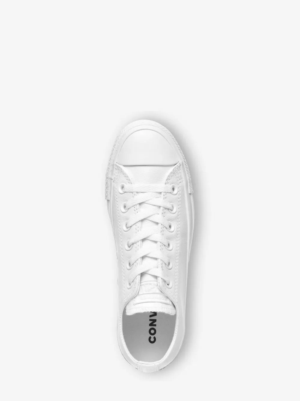 Converse White Chuck Taylor All Stars Leather Ox Trainers^Women Sneakers