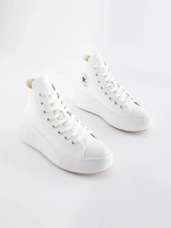 Converse Chuck Taylor All Star Move Platform Leather^Women Sneakers
