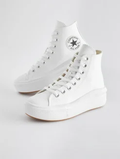 Converse Chuck Taylor All Star Move Platform Leather^Women Sneakers