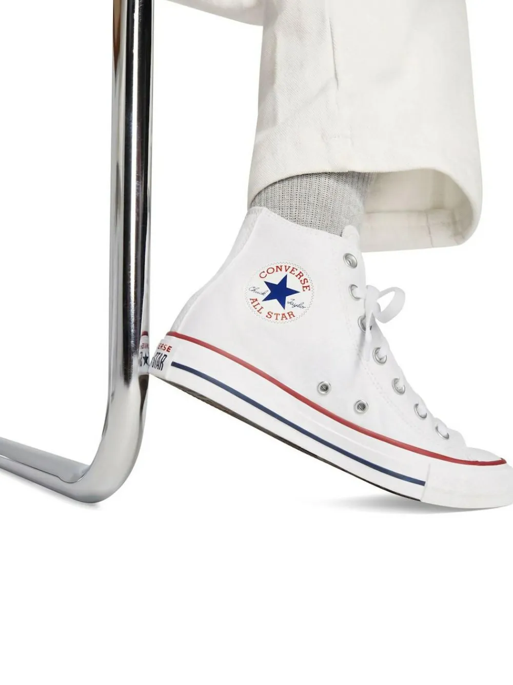 Converse White Chuck Taylor All Star High Trainers^ Sneakers