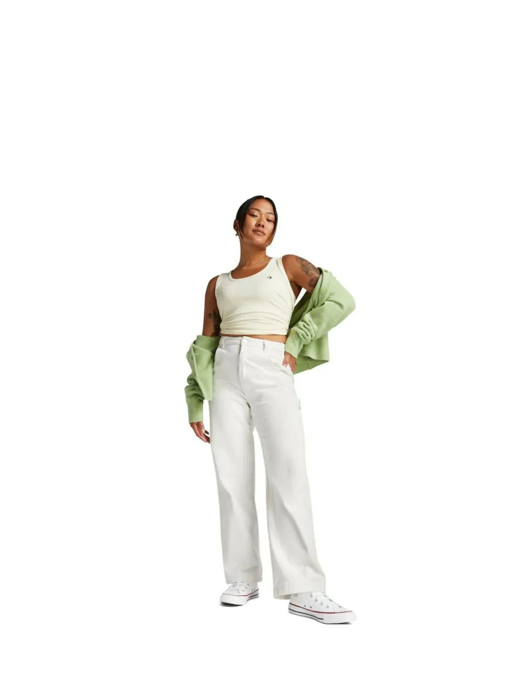 Converse White Chuck Taylor All Star High Trainers^ Sneakers