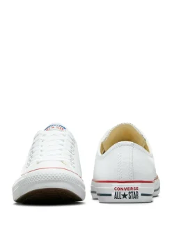 Online Converse Leather Chuck Ox Trainers White